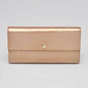 Louis Vuitton Gold Monogram Vernis Sarah Wallet